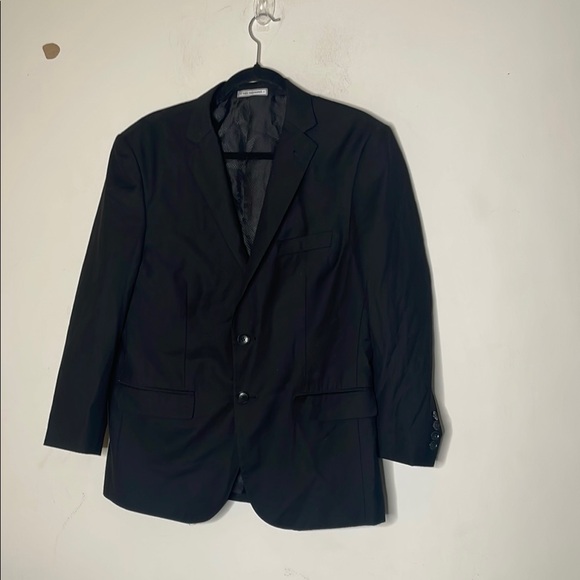 Philosophy Black Sport Coat with Notched Lapels